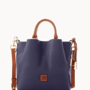 Dooney Bourke Satchel Pebble Grain Small Barlow color Midnight Blue #BPEBC1034